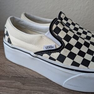 Vans Stackform Checkerboard Slip-On Sneakers